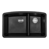 MSI Black Quartz Double Bowl 60/40-3219 Sinks