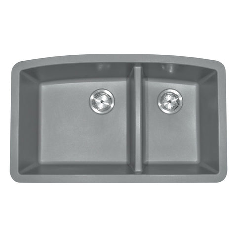 MSI Grey Quartz Double Bowl 60/40-3219 Sinks