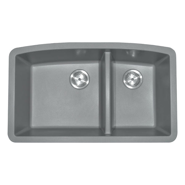 MSI Grey Quartz Double Bowl 60/40-3219 Sinks