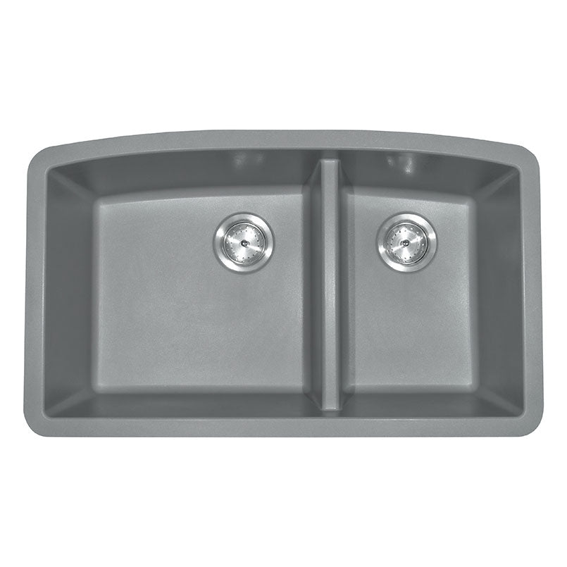 Grey Quartz Double Bowl 60/40 - 3219