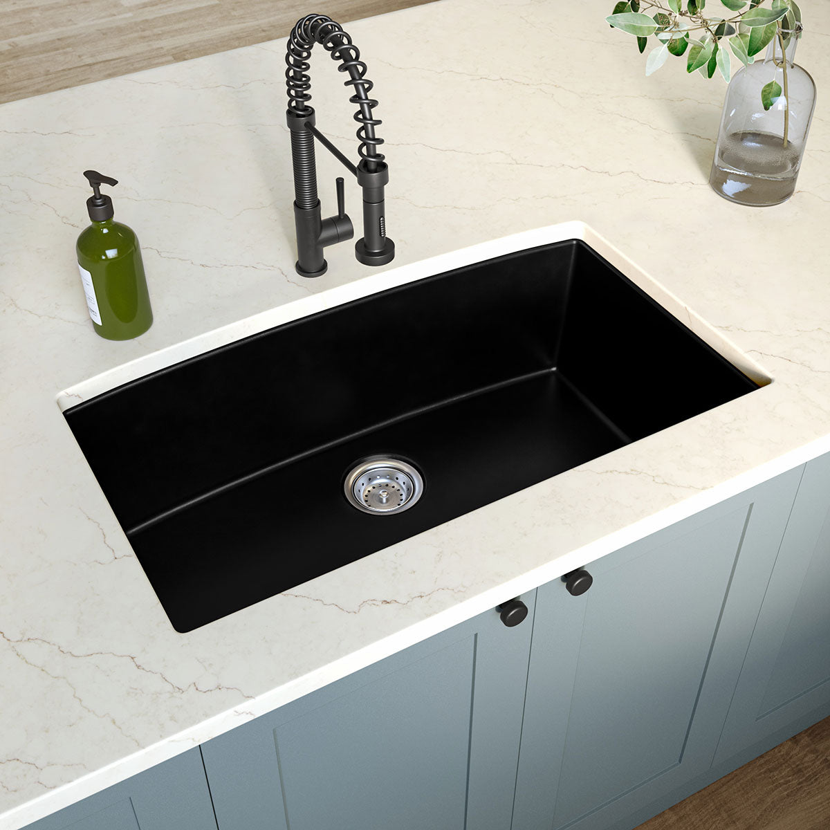 Black Quartz Single Bowl – 3219