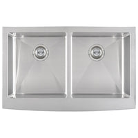 MSI Handcrafted Farmhouse With Apron 16G 50/50-3321 Sinks — surface detail in natural tonality