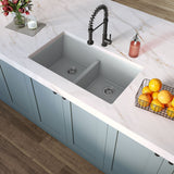 MSI Gray Quartz Double Bowl 50/50-3319 Sinks