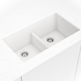MSI White Quartz Double Bowl 50/50-3319 Sinks