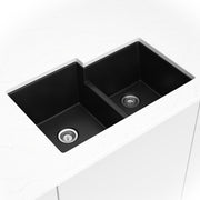 Black Quartz Double Bowl 60/40 – 3221