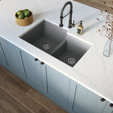 MSI Gray Quartz Double Bowl 60/40-3221 Sinks