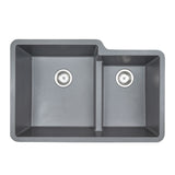 MSI Gray Quartz Double Bowl 60/40-3221 Sinks