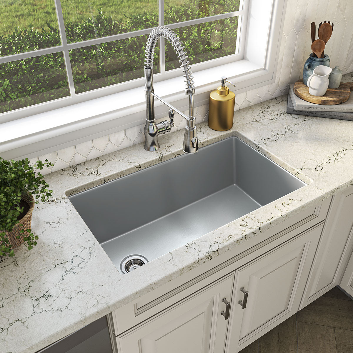 Gray Quartz Single Bowl – 3119
