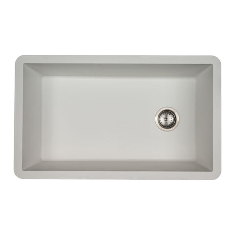 MSI White Quartz Single Bowl 3119 Sinks