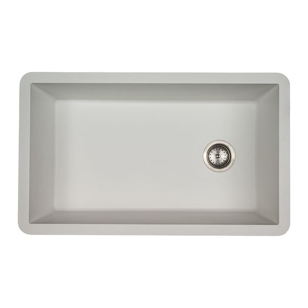 MSI White Quartz Single Bowl 3119 Sinks