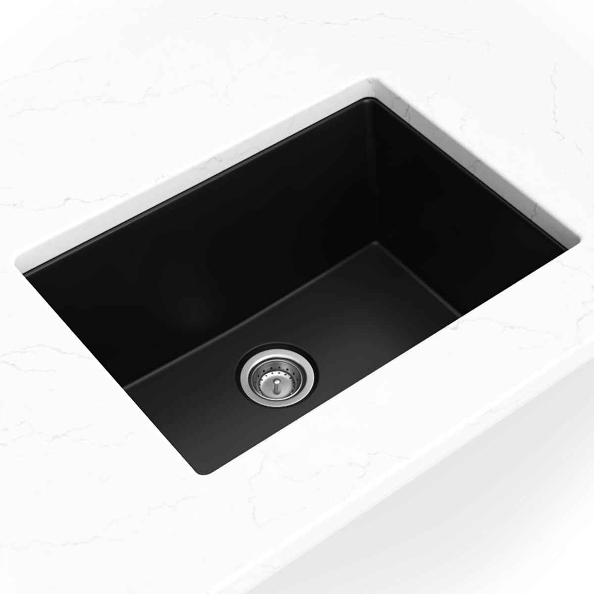 Black Quartz Single Bowl – 2418