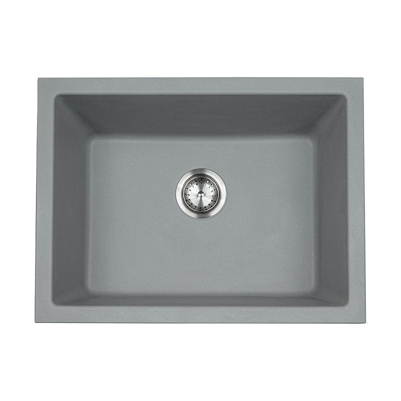 MSI Gray Quartz Single Bowl 2418 Sinks