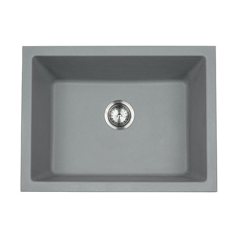 MSI Gray Quartz Single Bowl 2418 Sinks