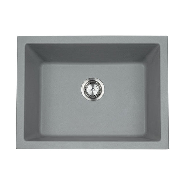 MSI Gray Quartz Single Bowl 2418 Sinks