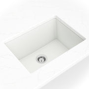 White Quartz Single Bowl – 2418