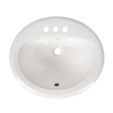 MSI Overmount White Oval 2118 Sinks