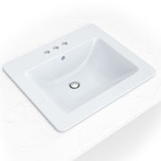 Overmount White Rectangle Porcelain - 2118
