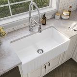 MSI Fireclay Farmhouse White Single Bowl-3318 Sinks