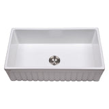 MSI Fireclay Farmhouse White Single Bowl-3318 Sinks