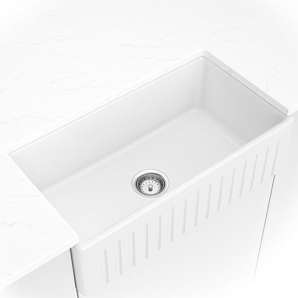 Fireclay Farmhouse White Single Bowl – 3318