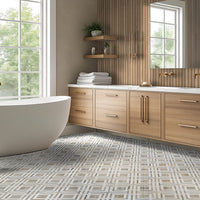 MSI HipHop Sinfonia Hip Hop Camel Fluted Tile — surface detail in natural tonality