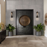 MSI Piano Sinfonia Ceniza Fluted Tile — surface detail in natural tonality