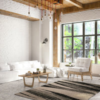MSI Sliced Ash Pebbles Mosaic — surface detail in natural tonality