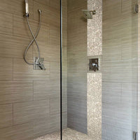 MSI Sliced Earth Pebbles Mosaic — surface detail in natural tonality