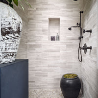 MSI Sliced Earth Pebbles Mosaic — surface detail in natural tonality