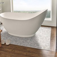 MSI Sliced Truffle Pebbles Mosaic — surface detail in natural tonality