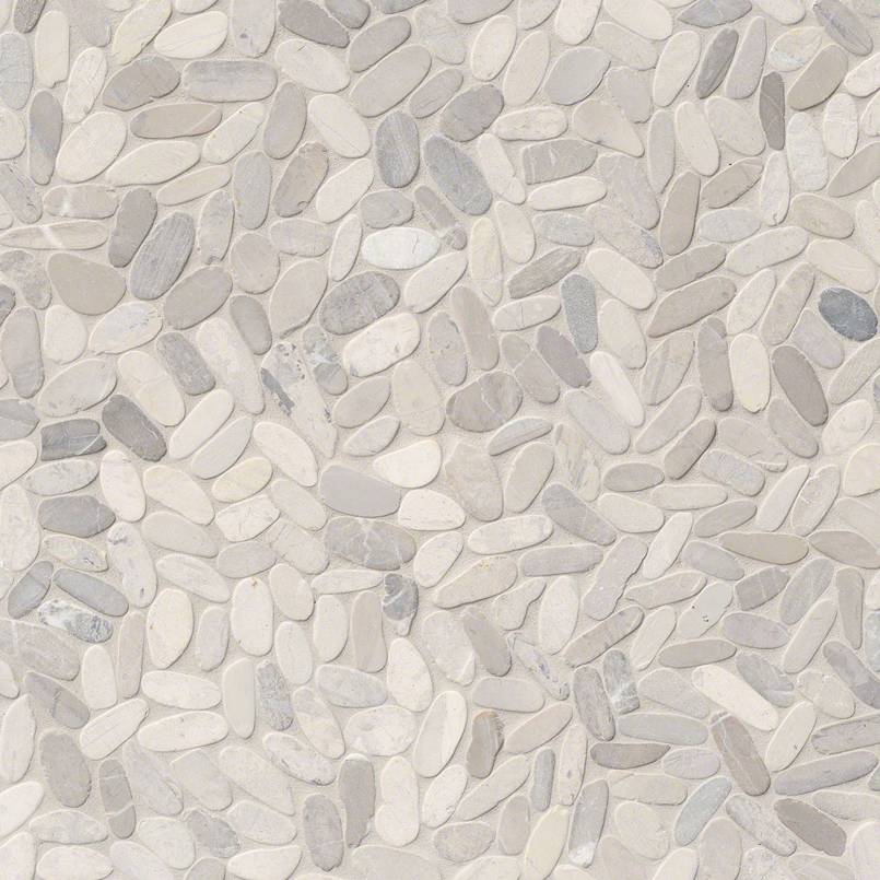 MSI Sliced Truffle Pebbles Mosaic — Pebble Mosaic Tile tumbled