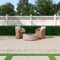 MSI Soreno Ivory Porcelain Paver — surface detail in ivory tonality