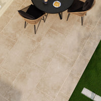 MSI Soreno Taupe Porcelain Paver — surface detail in taupe tonality