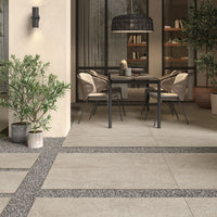 MSI Soreno Taupe Porcelain Paver — surface detail in taupe tonality