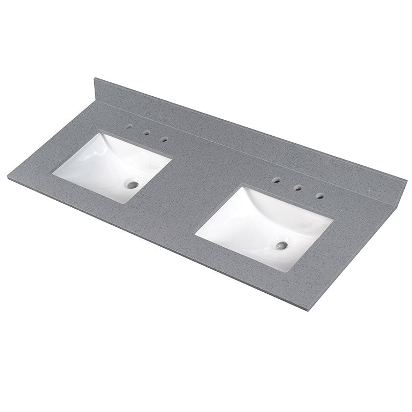 MSI Sparkling Gray Vanity Tops — surface detail in gray tonality