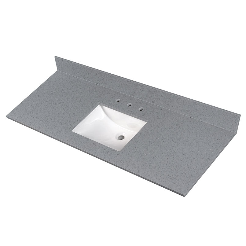 MSI Sparkling Gray Vanity Tops — surface detail in gray tonality