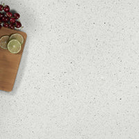 MSI Sparkling White Quartz — surface detail in white tonality