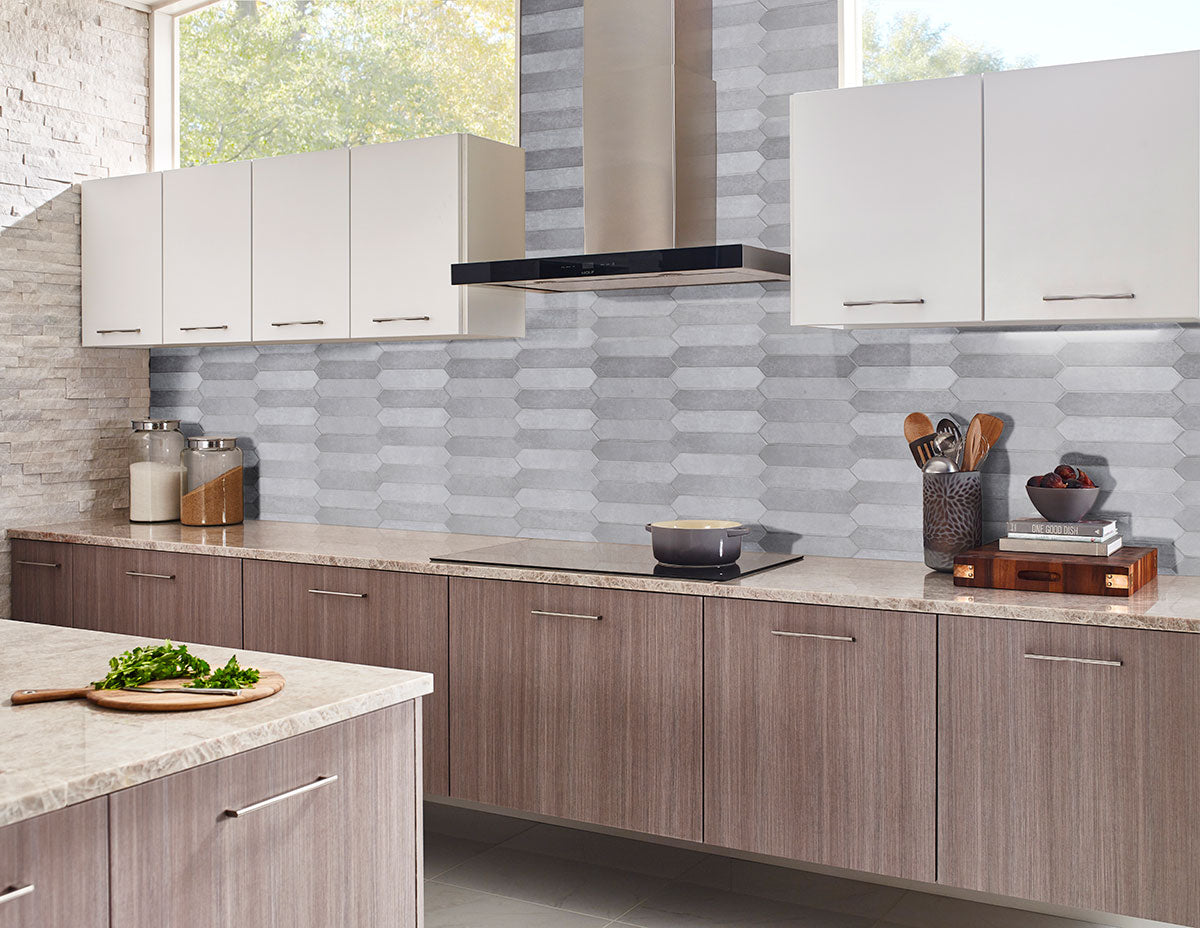 MSI Renzo Sterling Ceramic Picket Tile 2.5x13 — surface detail in natural tonality