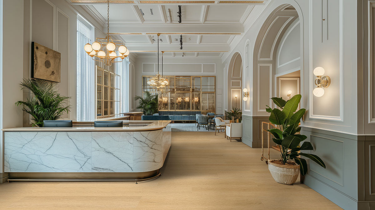 MSI Studio Roswell Luxury Vinyl Plank Flooring — surface detail in natural tonality