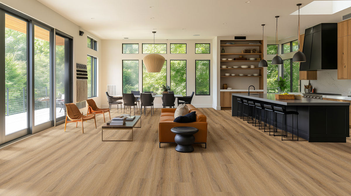 MSI Studio Swilcan Luxury Vinyl Plank Flooring — surface detail in natural tonality