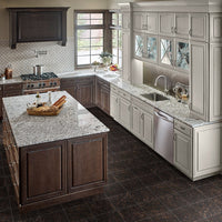 MSI Tan Brown — surface detail in brown tonality quarried slab for kitchen and counter install