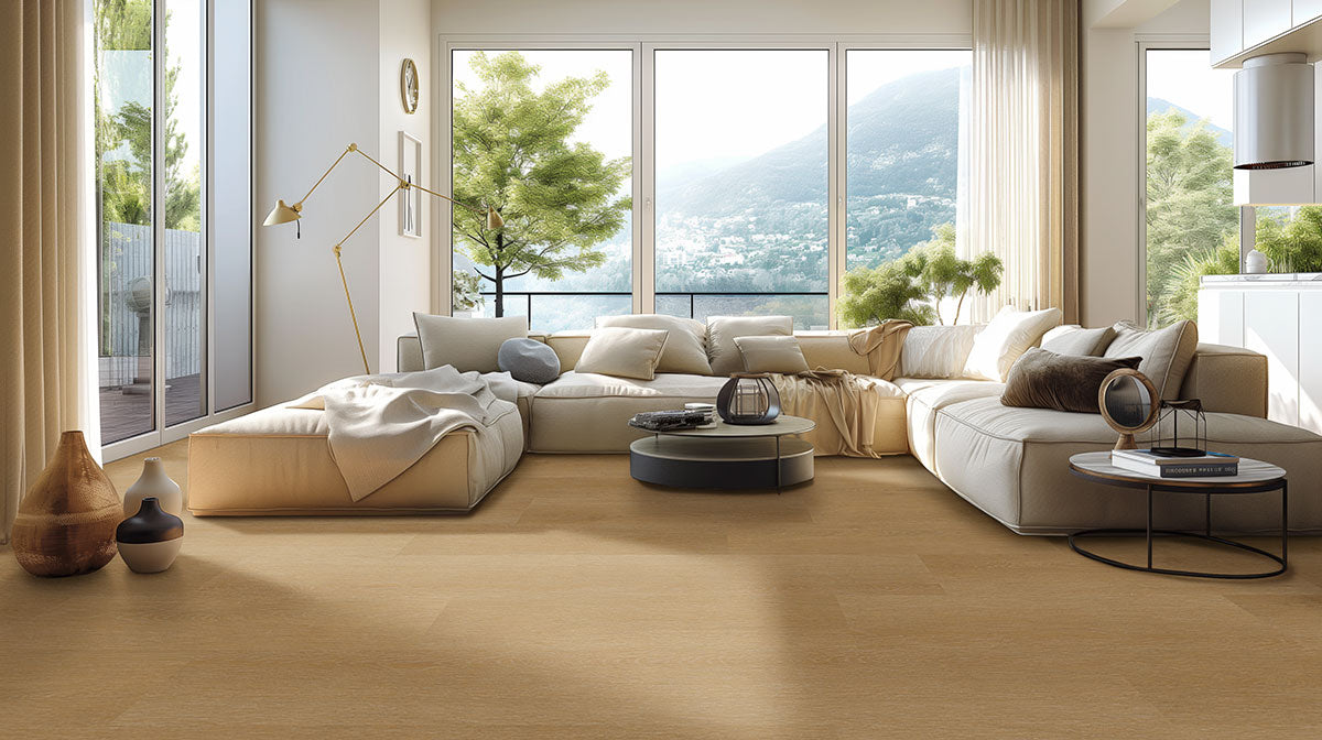 MSI Studio Taos Luxury Vinyl Plank Flooring — surface detail in natural tonality
