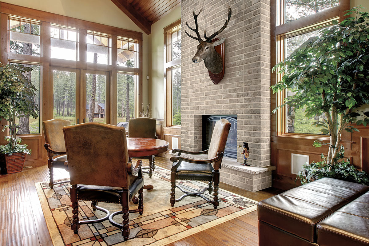 MSI Brickstone Taupe 2x10 Brick Tile — surface detail in taupe tonality