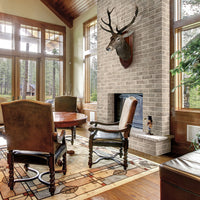 MSI Brickstone Taupe 2x10 Brick Tile — surface detail in taupe tonality