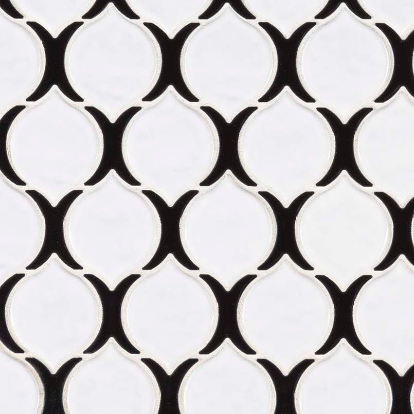 MSI Domino Teardrop Tuxe Tile — Porcelain Wall Tile glossy for backsplash and feature wall