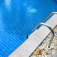 MSI Terrazo Glacier Porcelain Coping — surface detail in natural tonality