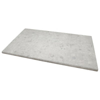 MSI Terrazo Glacier Porcelain Coping — Pool Coping double-bullnose quarried marble pool edge