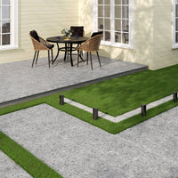 MSI Terrazo Gris Porcelain Paver — surface detail in natural tonality