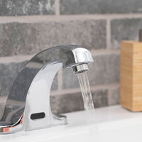 MSI Touch-less Infrared Sensor Bathroom Faucet — surface detail in natural tonality