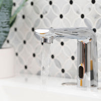 MSI Touch-less Infrared Sensor Bathroom Faucet — surface detail in natural tonality